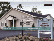 Tablet Screenshot of lakemontvetclinic.com